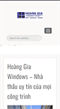 Mobile Screenshot of hoanggiawindows.com